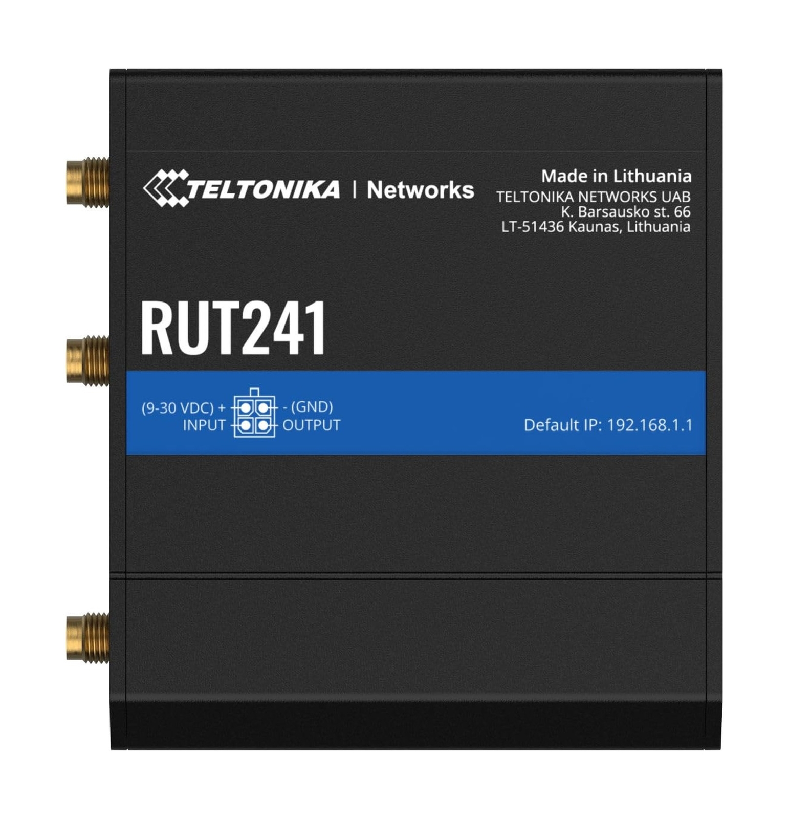 Teltonika RUT241098000 Model RUT241 Industrial Cellular Router; 4G and 3G Con...