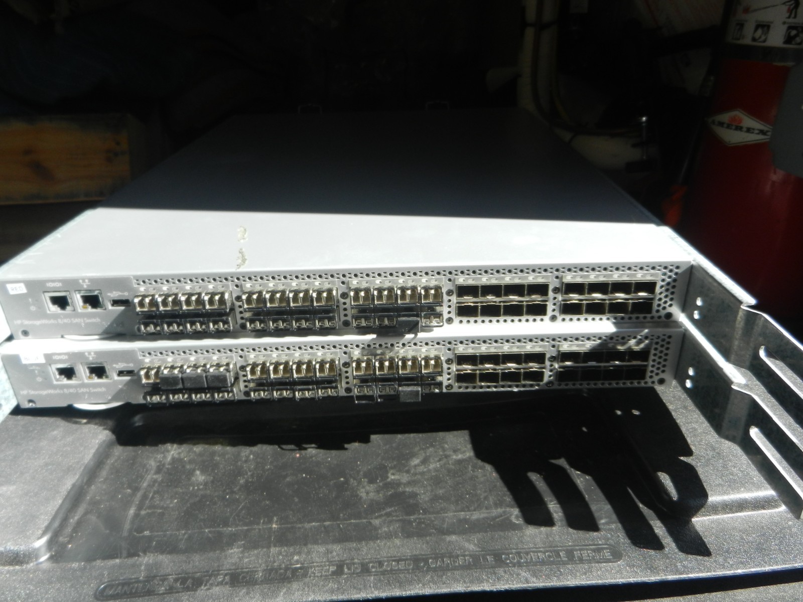 2X LOT - HPE AM870A  StorageWorks 8/40 SAN Switch