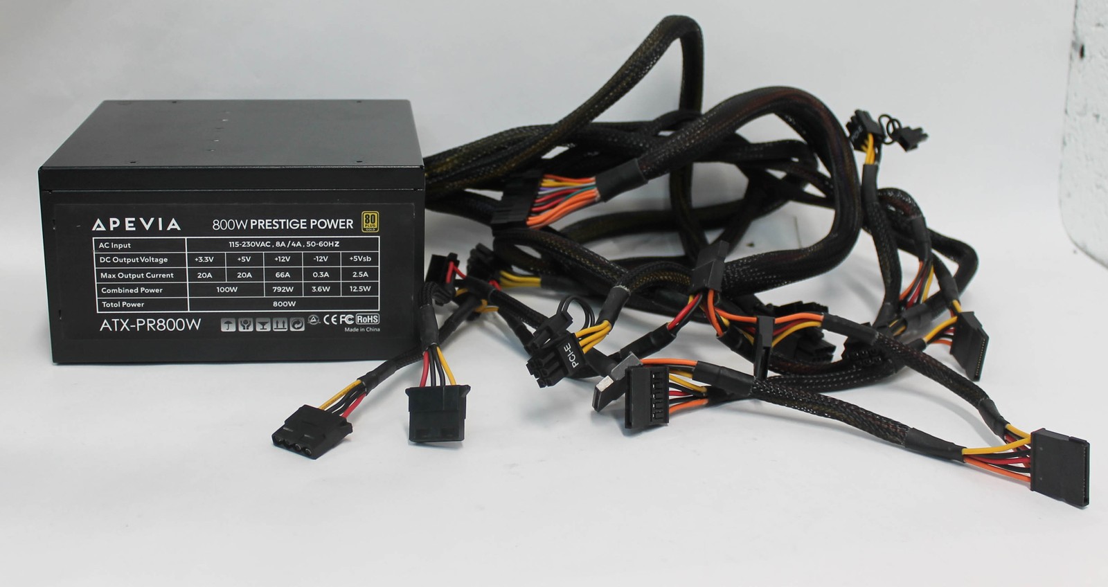 ATX-PR800W APEVIA POWER SUPPLY APEVIA 800W "GRADE A"