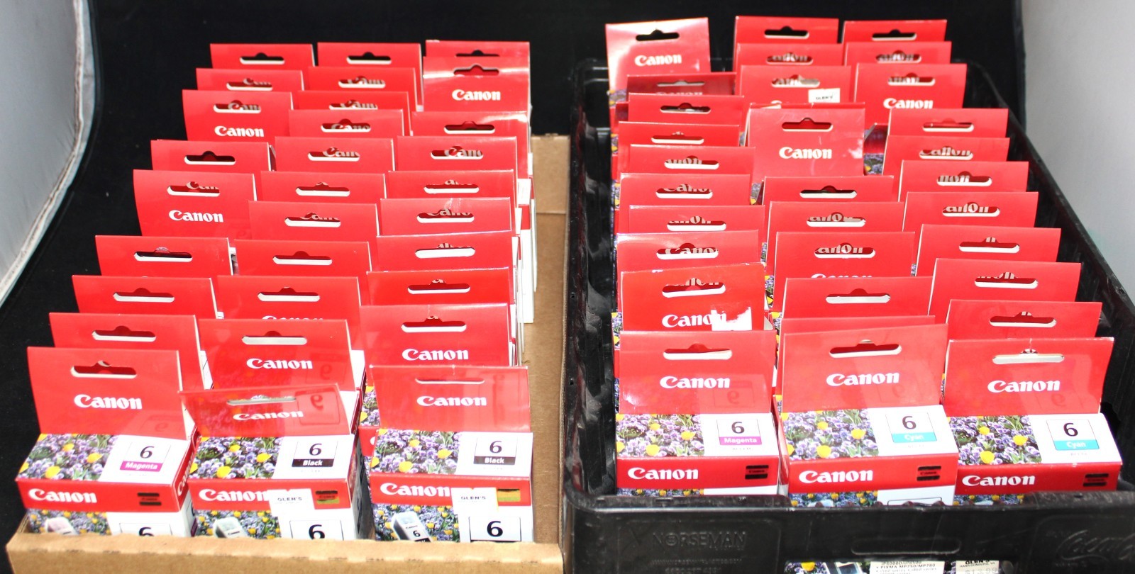 (68) Canon Pixma BCI-6 Ink Dealer Lot - B R Y G C M PM PC - NOS - Genuine OEM