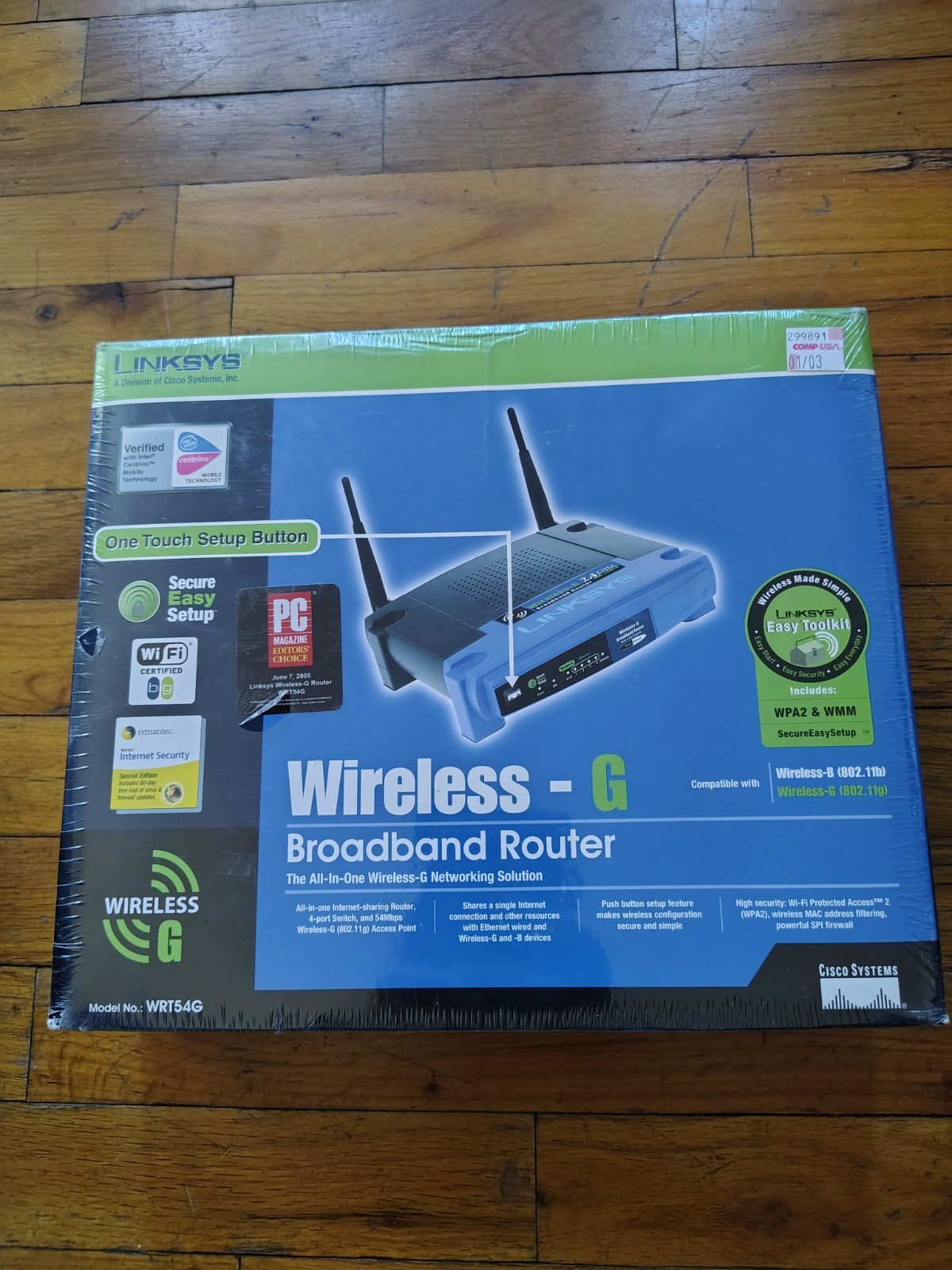 Linksys WRT54G Wireless-G Broadband 54 Mbps 4 PORT 802.11g Router NEW SEALED