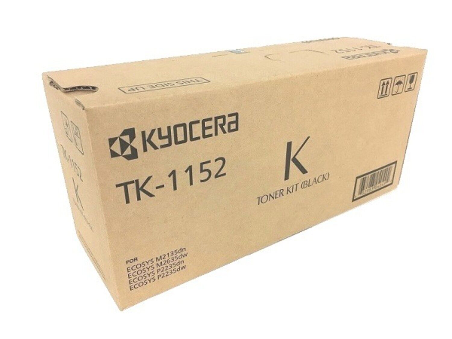 Genuine Kyocera 1T02RV0US0 Model TK-1152 Black Toner Kit for Ecosys P2235dw/M263