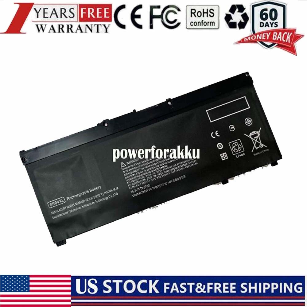 SR04XL battery for HP Omen 15 15-CE 15-DC 15-CB 917724-855 HSTNN-IB7Z TPN-C133