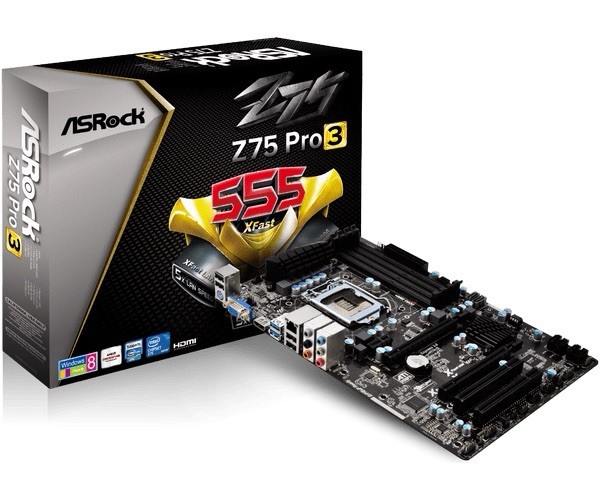 ASRock Z75 Pro3, LGA 1155, Intel Motherboard W INTEL I5-3350P TESTED & Working