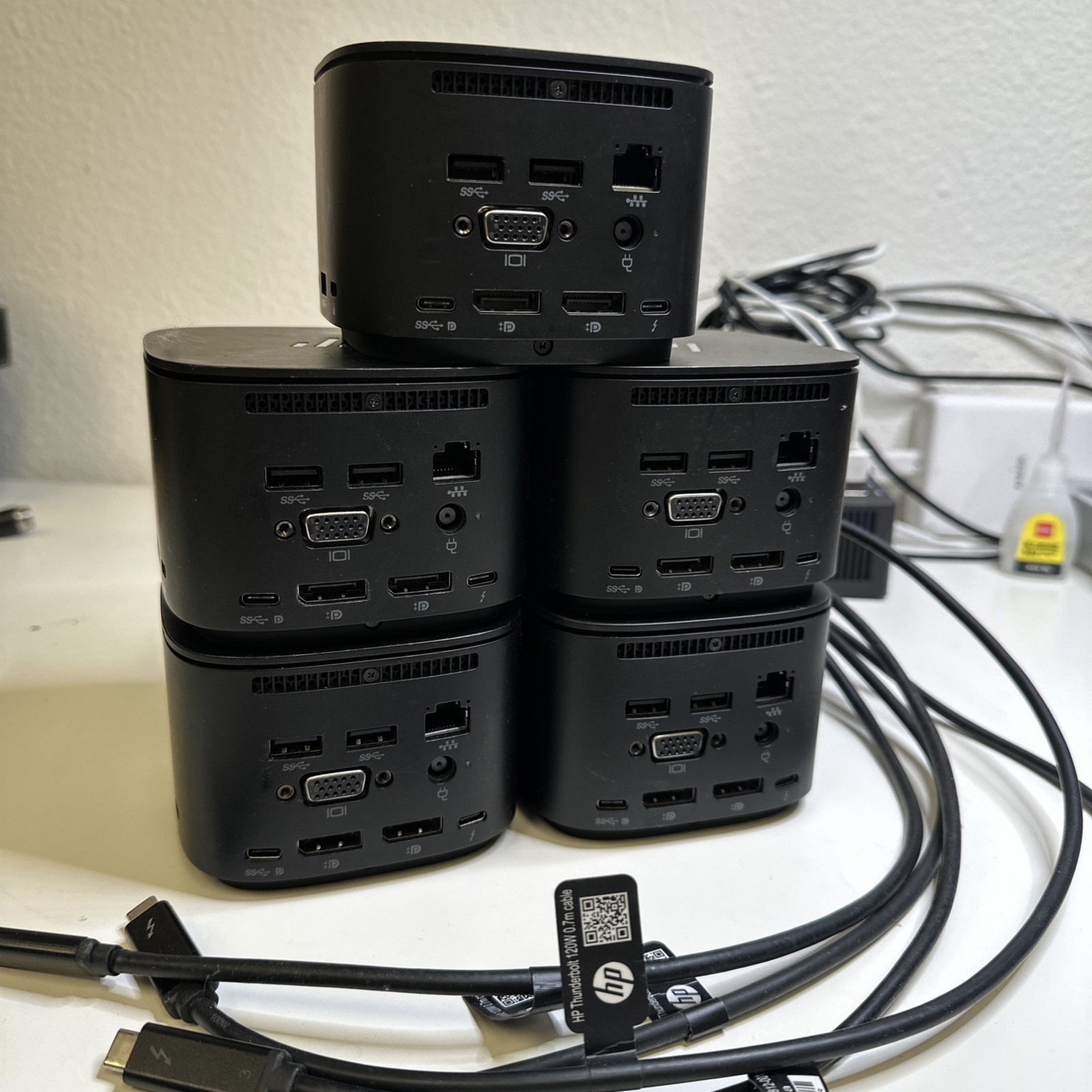 Lot of 5 HP Thunderbolt Dock G2 HSN-IX01 2UK37AA Docking Stations Tested