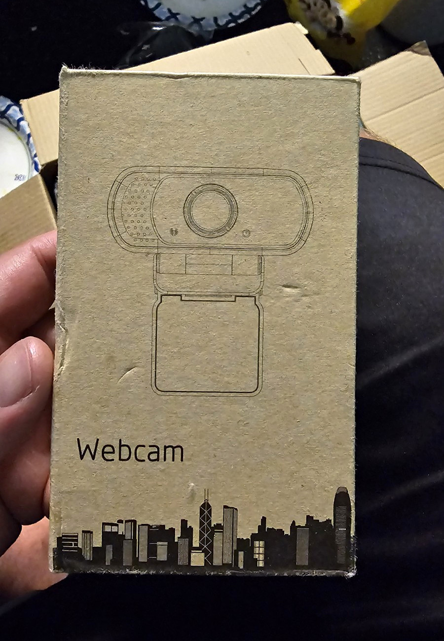XPCAM 1080P USB Webcam 30fps w/ Privacy Shutter Built-In Mic Tripod Black