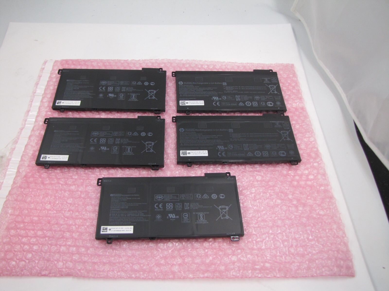 Lot of 5 HP RU03XL Hp Probook X360 11 G3 G4 G5 G6 L12717-1C1 708462-001