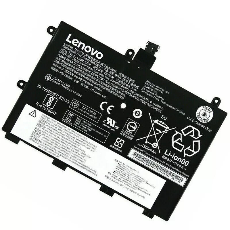 OEM Genuine 34WH 45N1751 Battery For Lenovo ThinkPad Yoga 11E 45N1750 45N1751 US