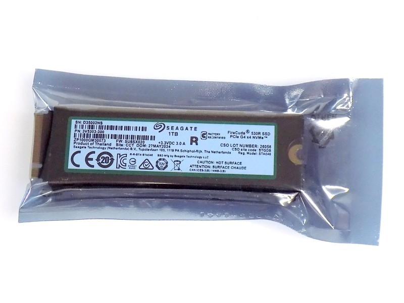 1TB Seagate FireCuda 530R PCIe 4.0 NVMe SSD - High-End Gaming & Workstation