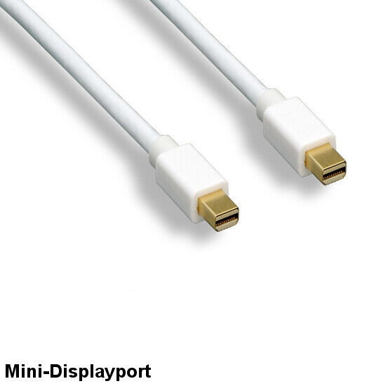 KNTK 6' Mini DisplayPort to MDP Cable 32AWG Male to Male Cord 4K 3D for PC MAC