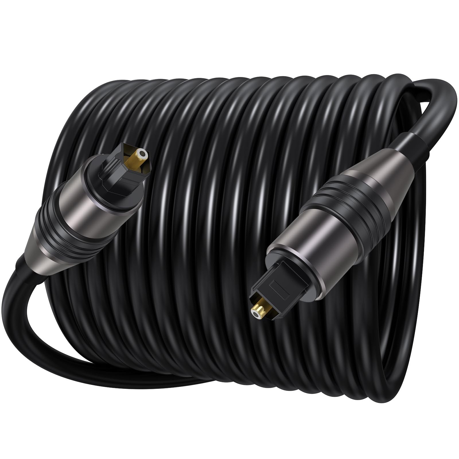 Optical Audio Cable 20 Ft Long, Fiber Toslink S/PDIF Optic Cord for Digital T...