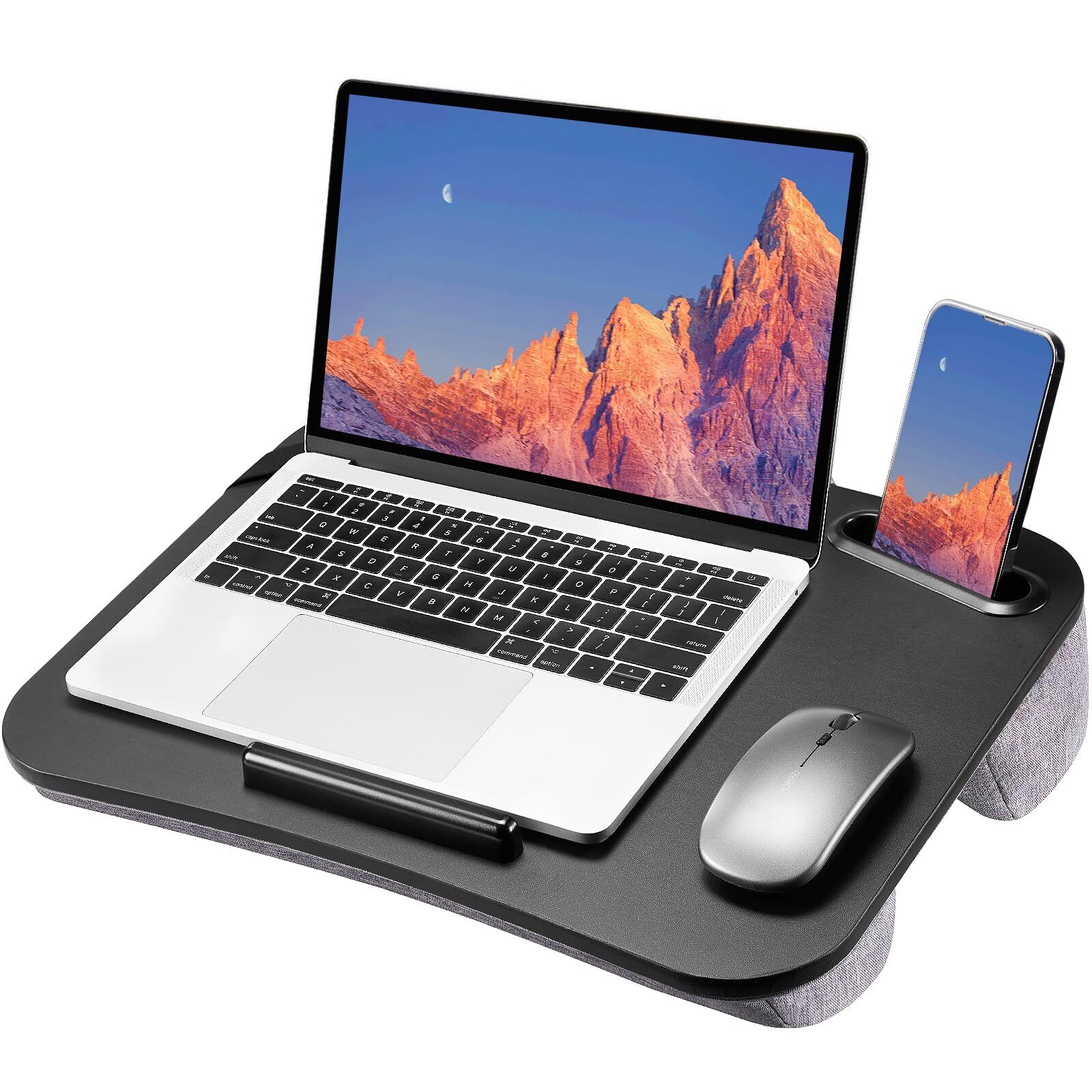 HUANUO Laptop Lap Desk Fits up to 15.6 inch Laptops Lap Desk with Cushion Pho...