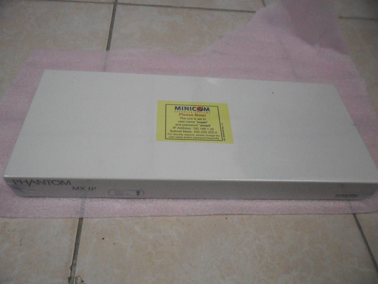 Minicom Phantom MX IP CAT5 2 Users Remote KVM via IP Switching 63 Computers