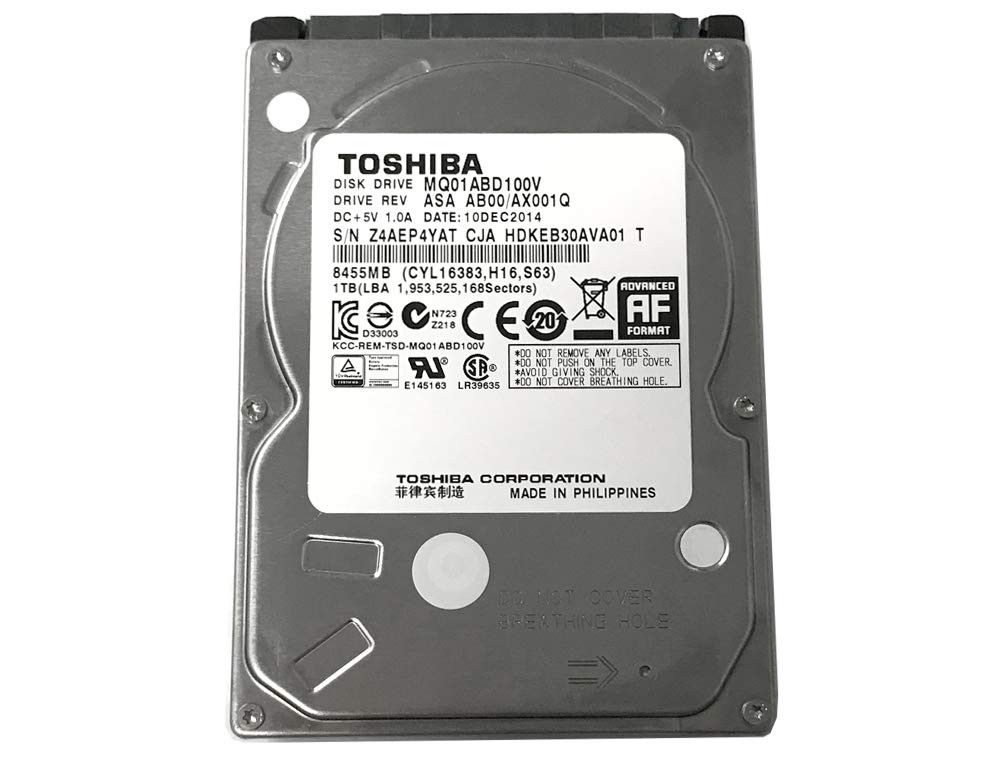 Toshiba 1TB 5400RPM 8MB Cache SATA 3.0Gb/s 2.5 inch PS3/PS4 Hard 1TB, Silver