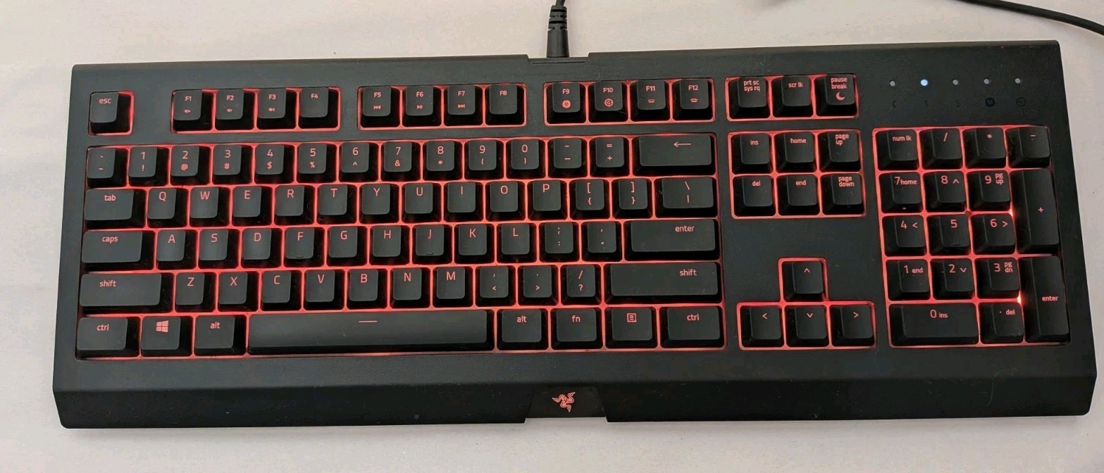 Razer Cynosa Chroma RGB Illuminated Wired Gaming Keyboard Black English QWERTY