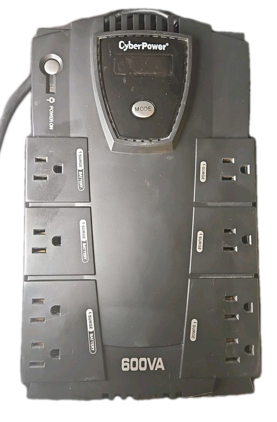 600 VA CyberPower Intelligent LCD Desktop UPS outlet Unit WORKING