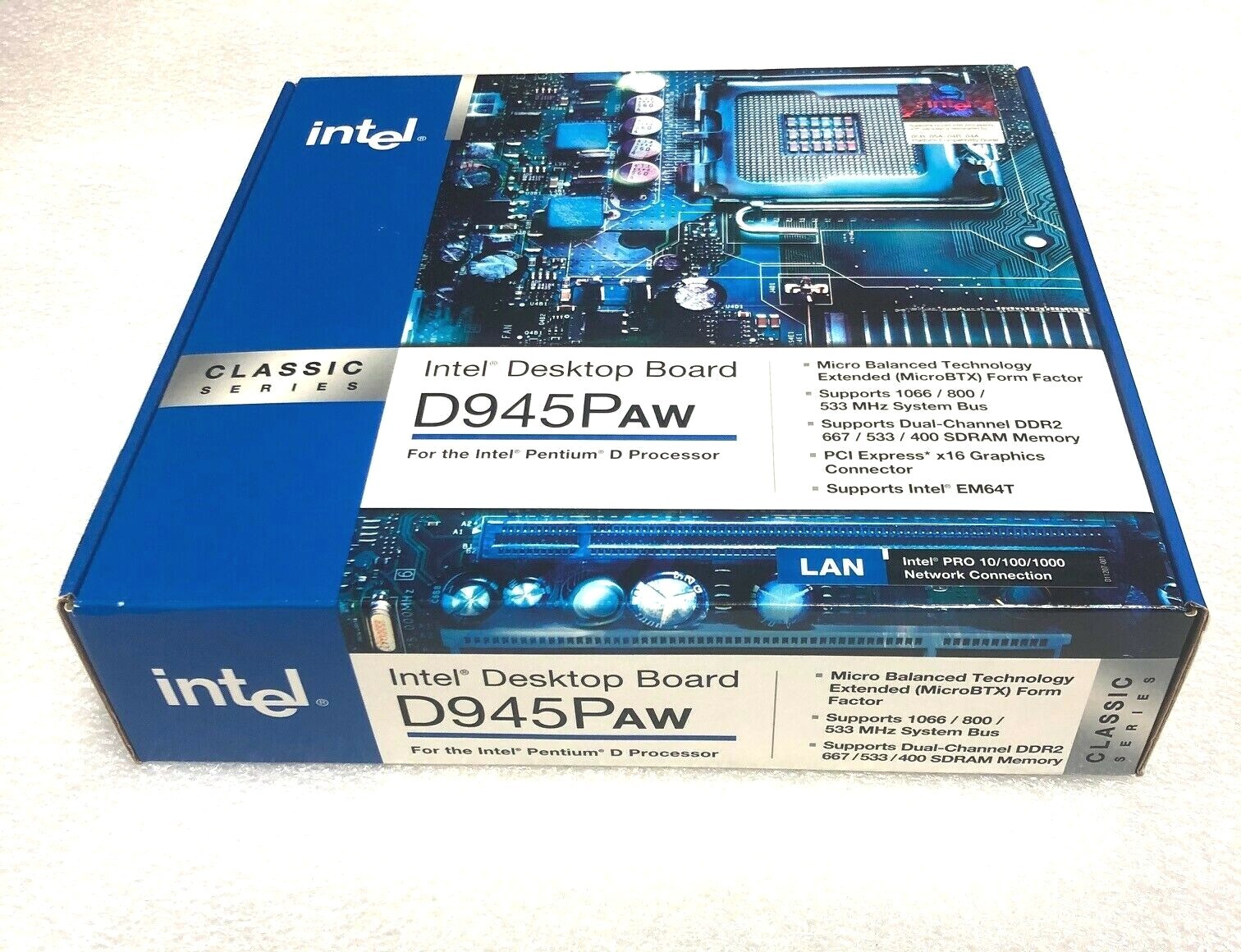 INTEL DESKTOP BOARD D945GCZ / D945PAW BOXD945PAWLK NEW W/ ACCESSORIES 