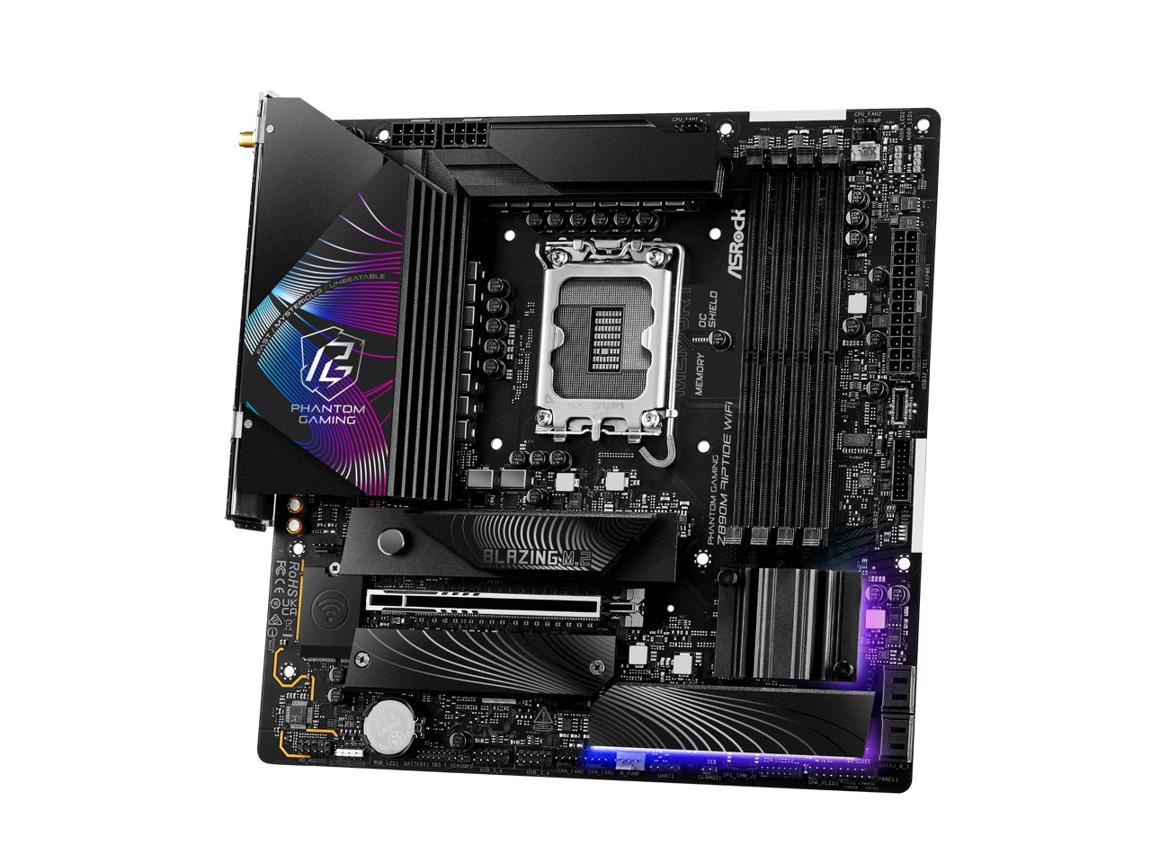 ASRock Z890M Riptide WiFi LGA 1851 Intel Z890 Micro ATX Motherboard