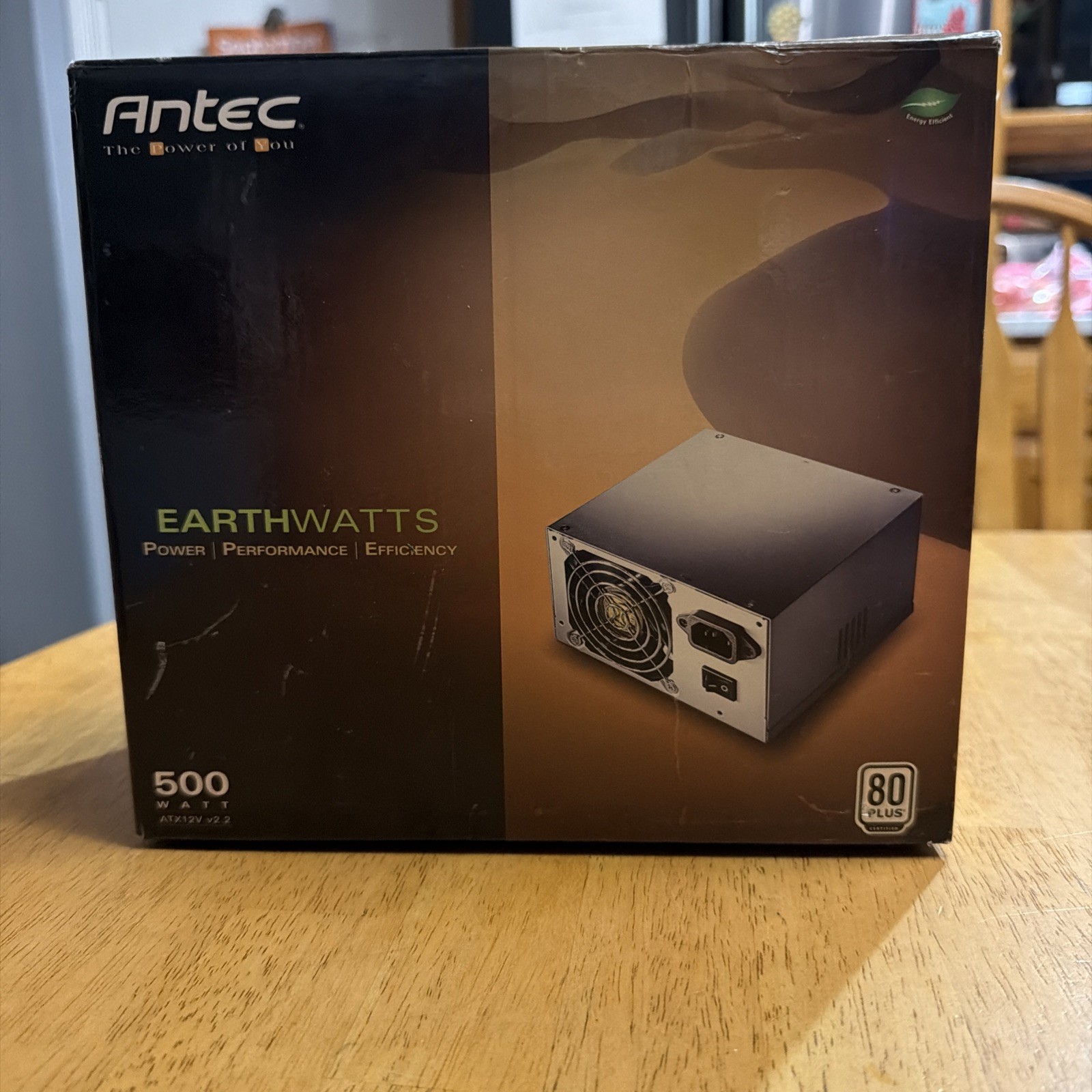 New Antec Earthwatts EA-500 500W ATX Power Supply 80 Plus Certified SATA Sealed