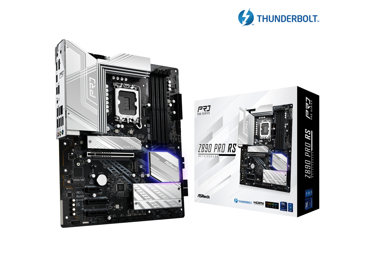 ASRock Z890 Pro RS LGA 1851 Intel Z890 SATA 6Gb/s ATX Motherboard