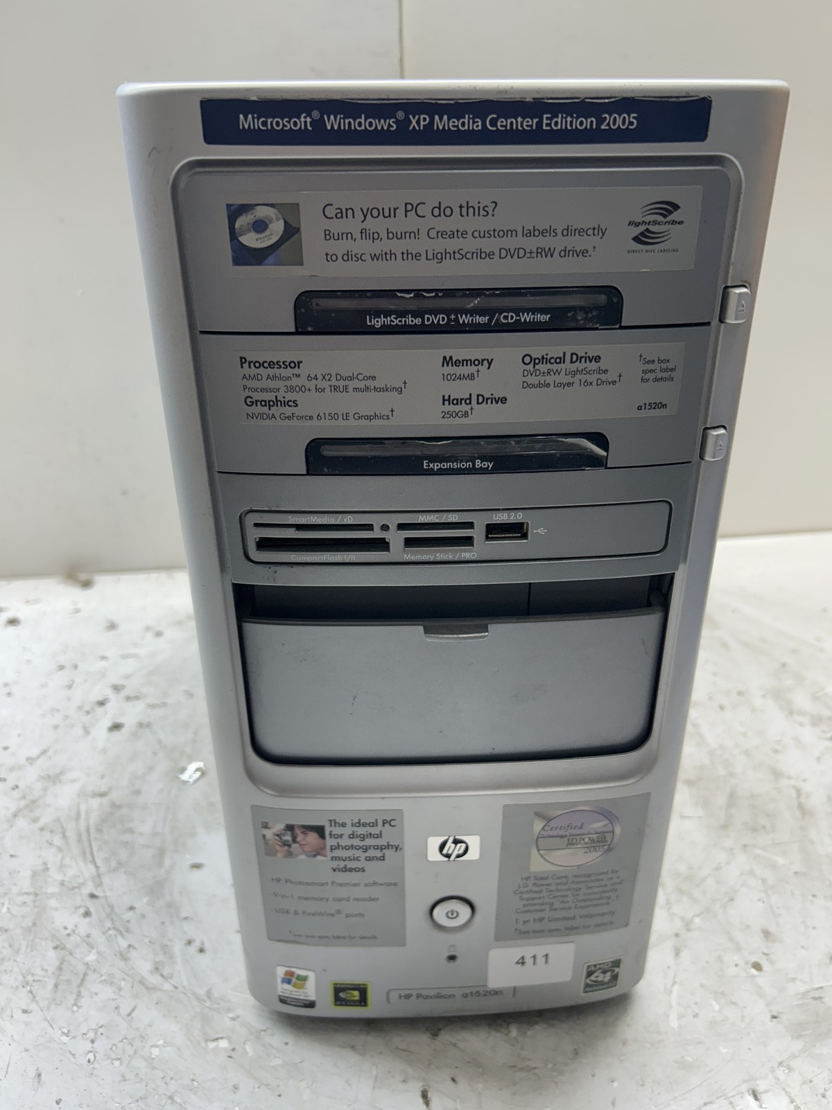 HP Pavilion a1520n AMD Athlon 64 X2 Dual Core 3800+ 512MB NO HDD