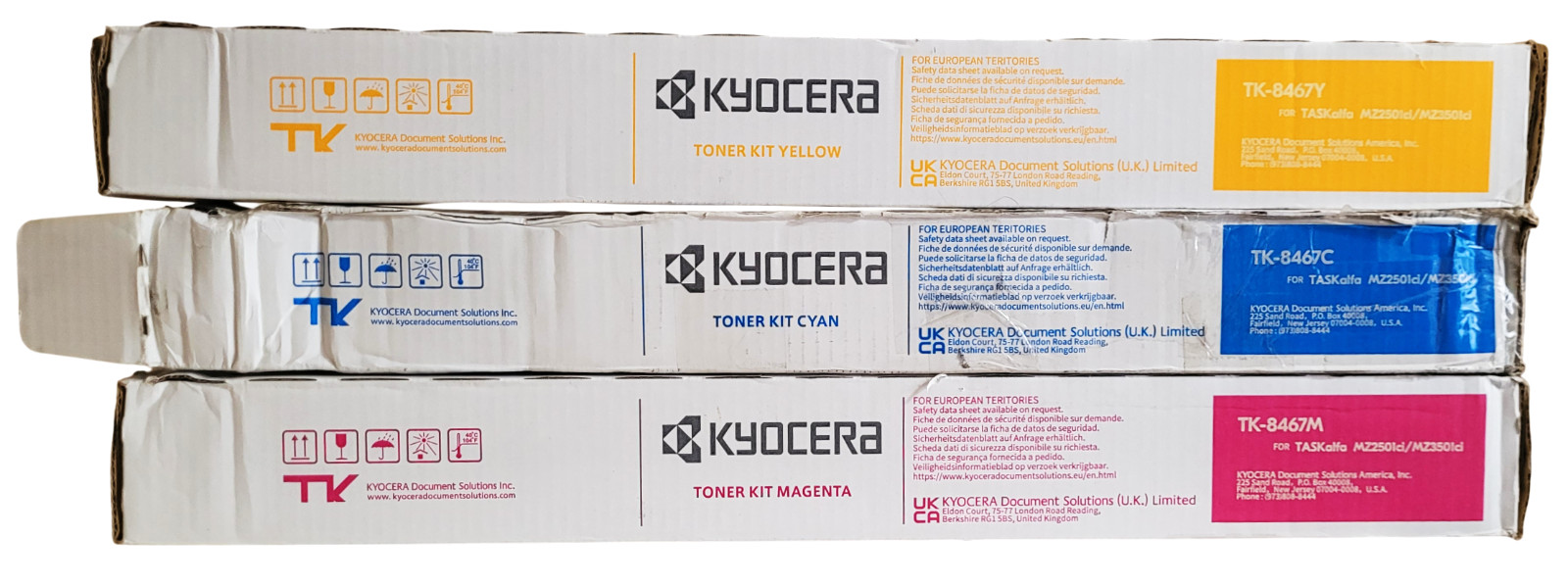 Kyocera TK-8467Y TK-8467M TK-8467C Toner Cartridge Set See Description