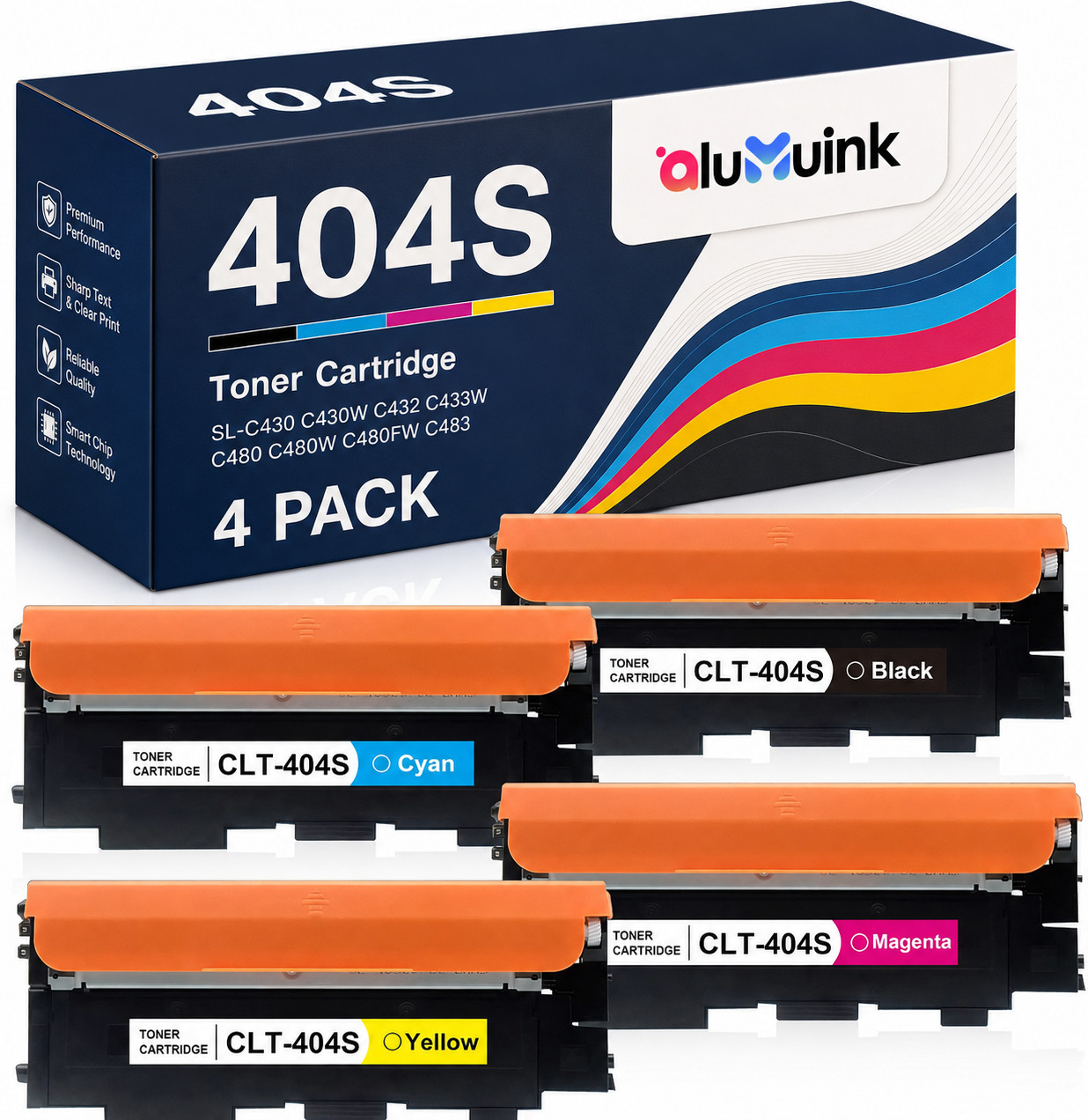 CLT-404S Toner Cartridges Replacement for C480FW C430W SL-C430W SL-C480FW