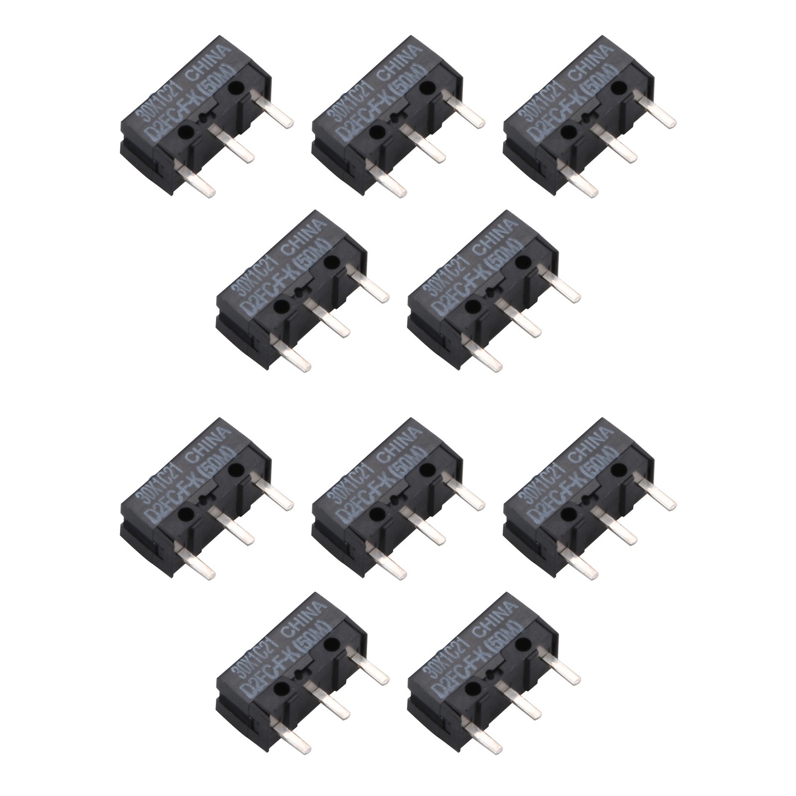 10 Pcs/Set ORIGINAL & Brand New OMRON D2FC-F-K(50m) D2FC-F-K Mouse Micro Switch