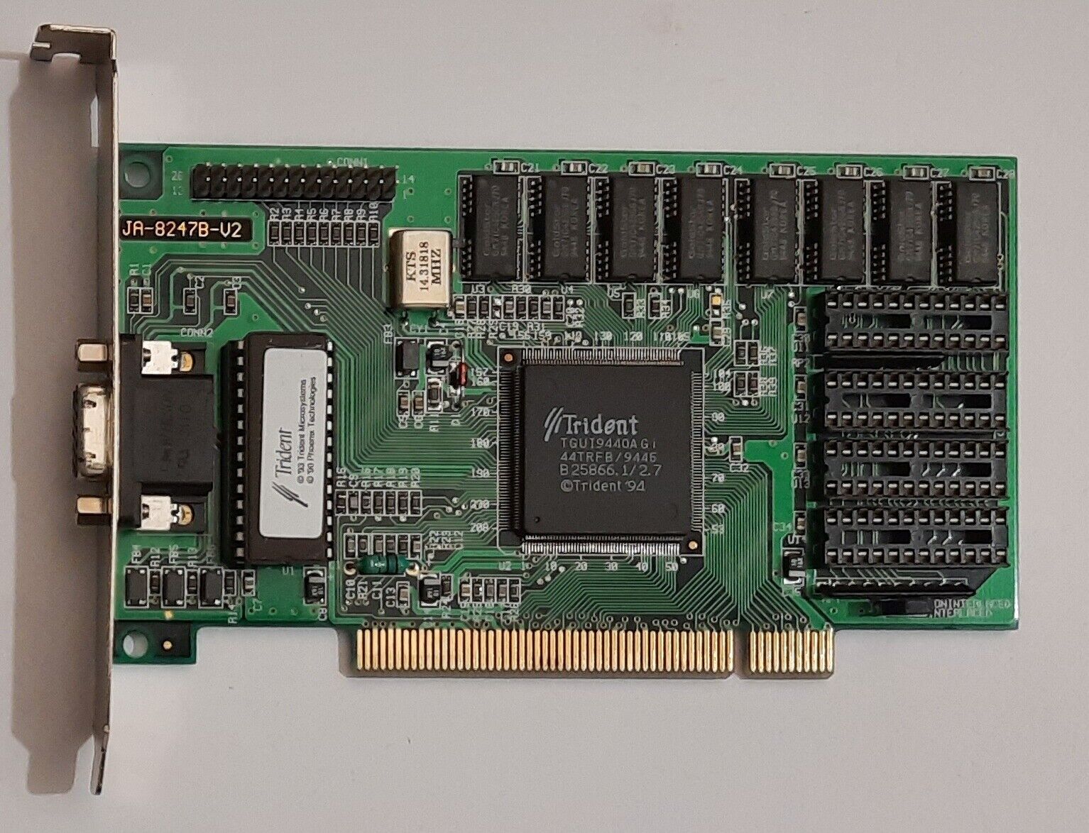Jaton JAX-8247B PCI Graphics Card (Trident TGUI9440AGi, 1MB, Retro, 1994)