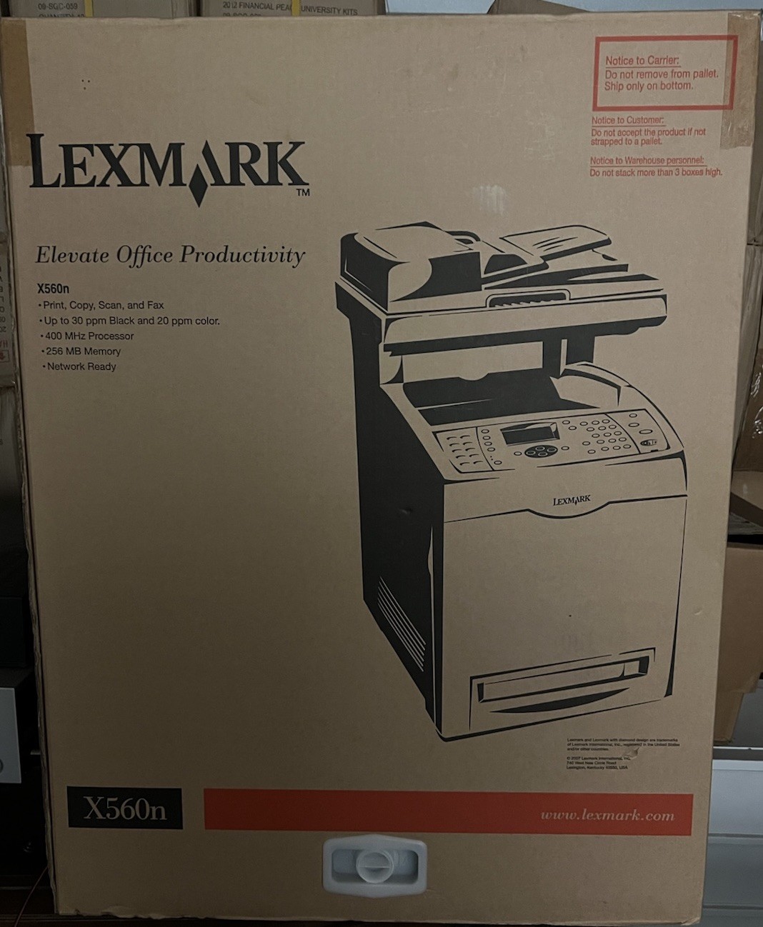 Lexmark X560n Color Laser Business Pinter Copier  New Old Stock NOS