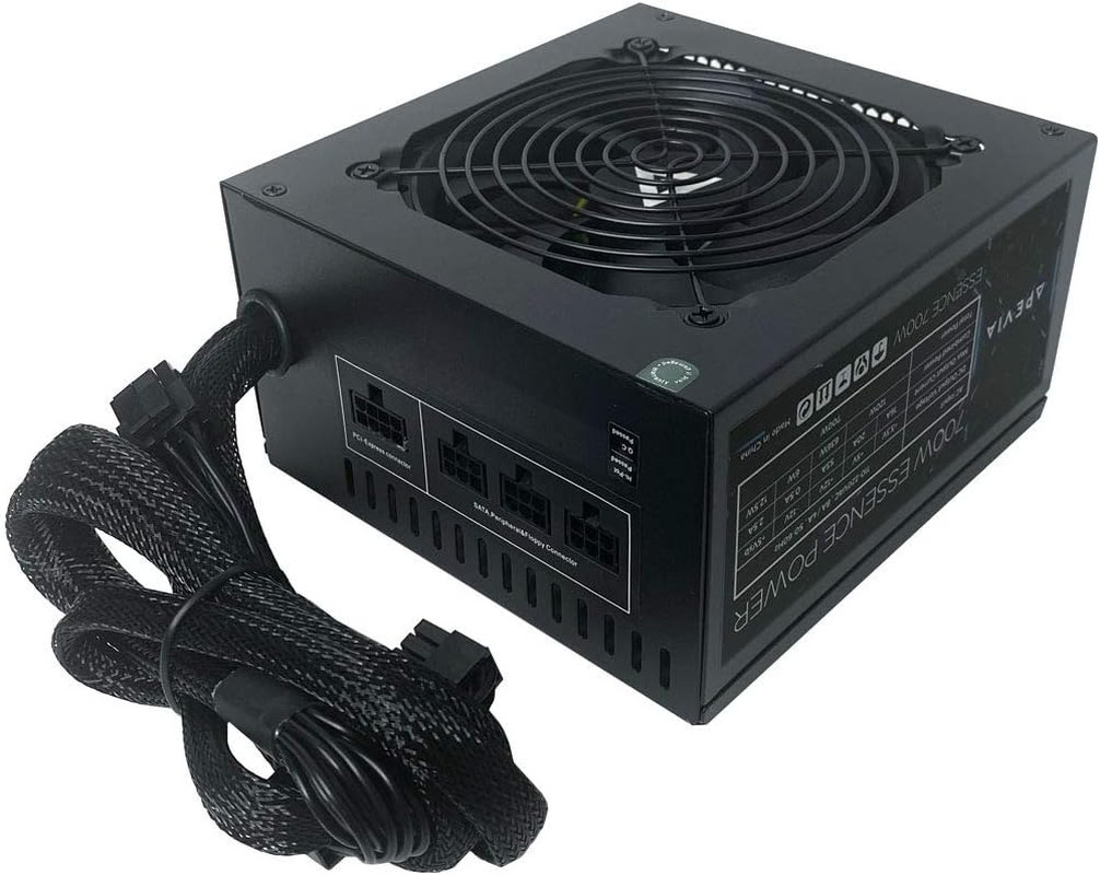 ATX-ES700W Essence 700W ATX Semi-Modular Gaming Power Supply with Auto-Thermally