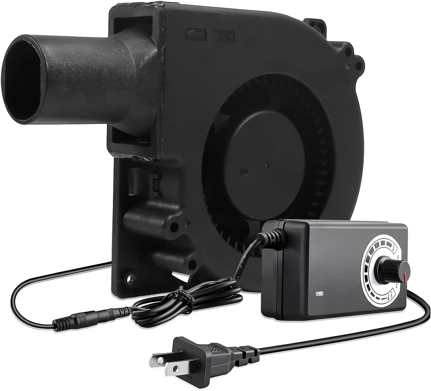 120Mm X 32Mm 12V Dual Ball Air Blower Fan with 110V - 240V AC Plug Variable