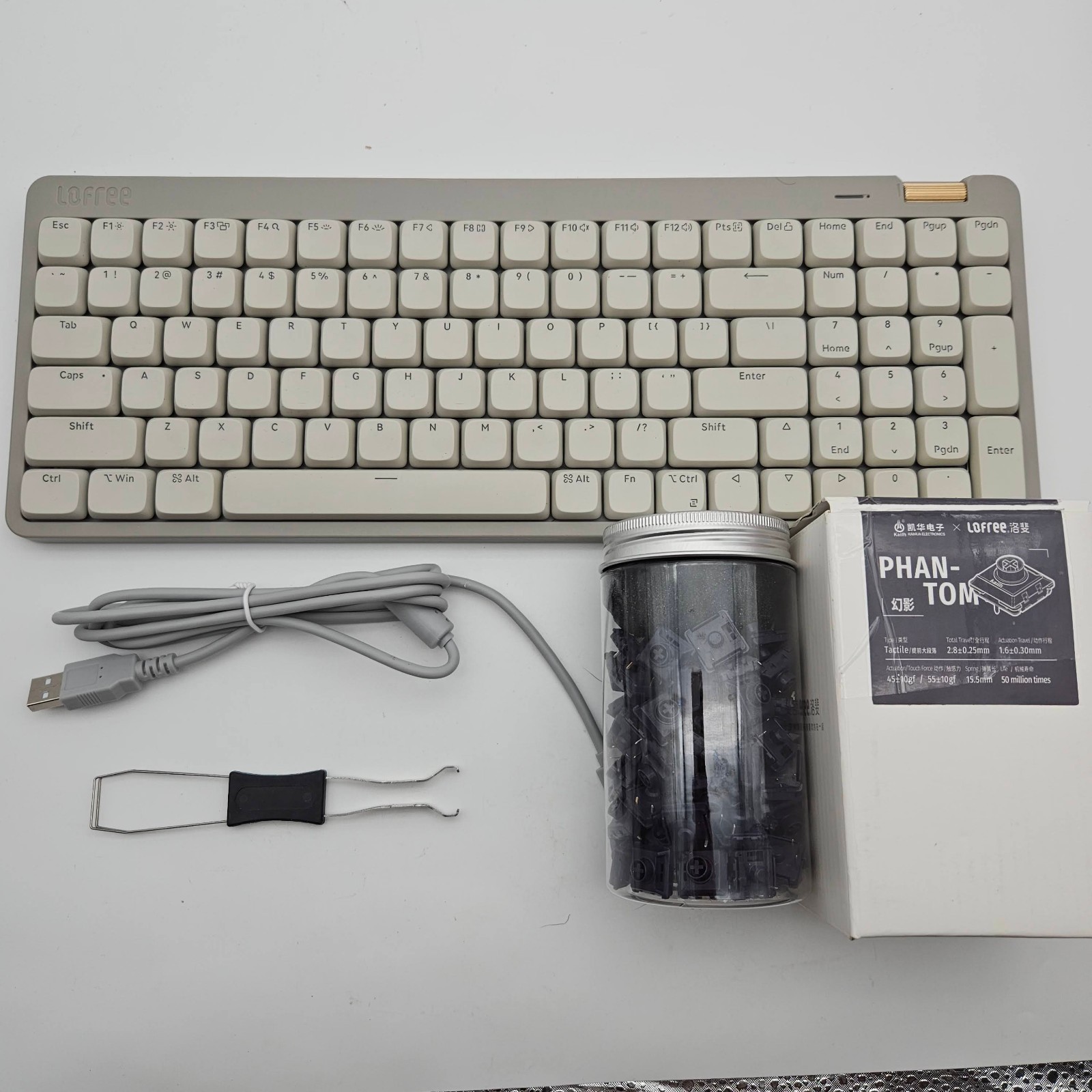 Lofree Flow Lite 100 Key Triple Mode Low Profile Mechanical Keyboard w PHANTOM