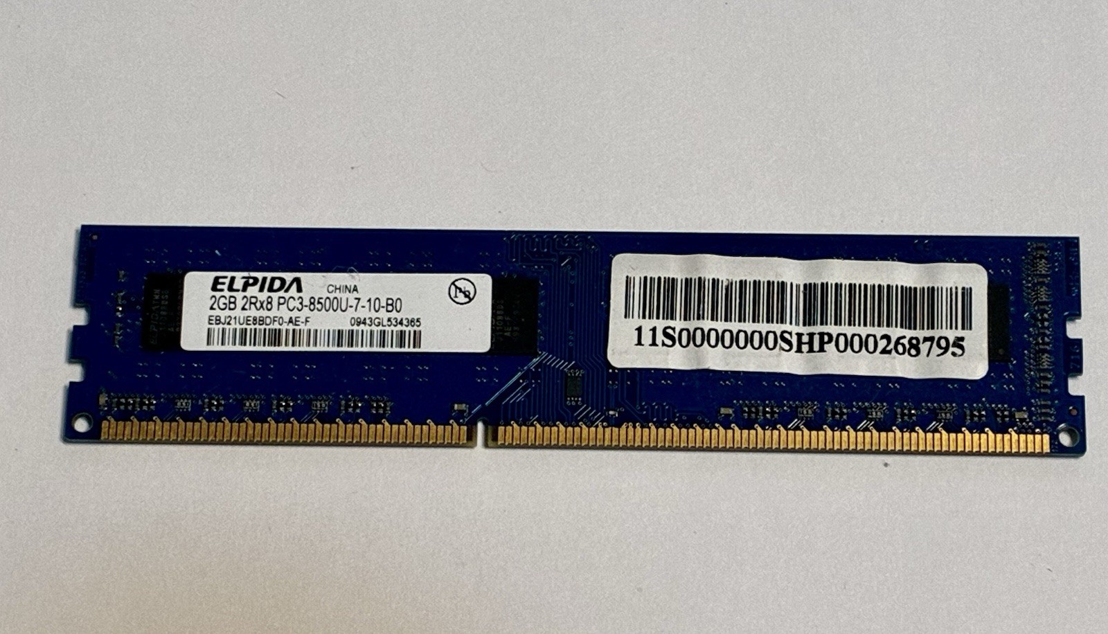 Elpida 2GB DDR3 SDRAM 240-Pin DIMM