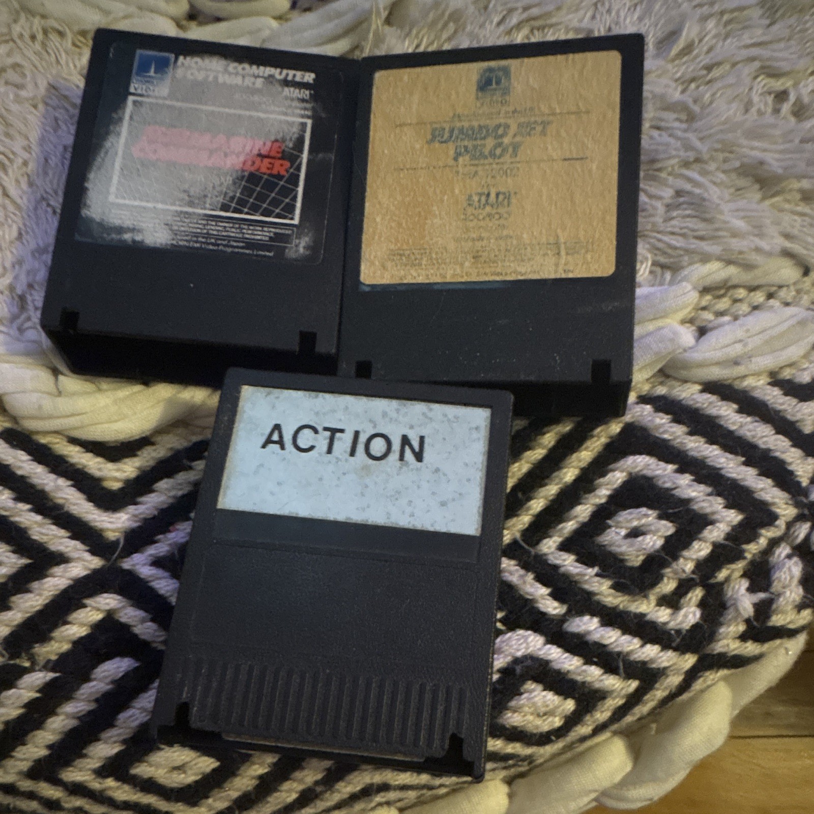 Atari Jumbo Jet Pilot Vintage Floppy Disk Software Lot w/ 2 Disks