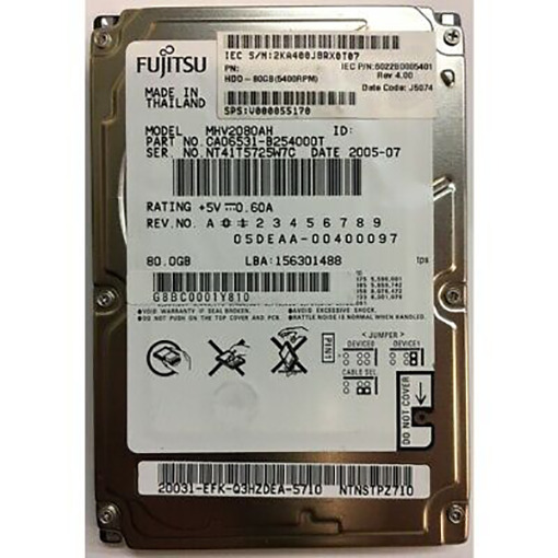 Fujitsu MHV2120AH 120 GB 8MB 5400 RPM IDE/PATA 2.5\