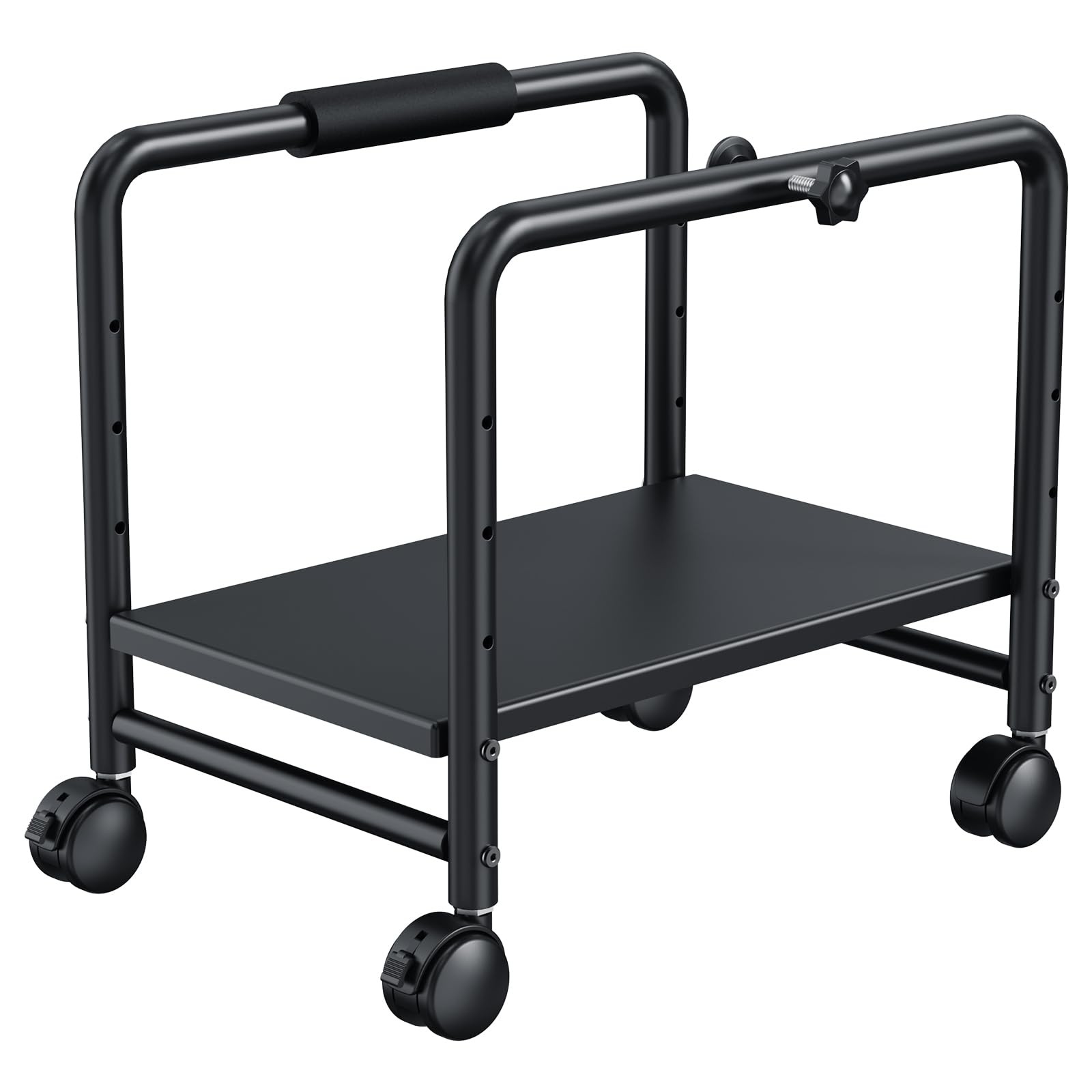 KEEGH Computer Tower Stand Under Desk, CPU Stand Cart, Black