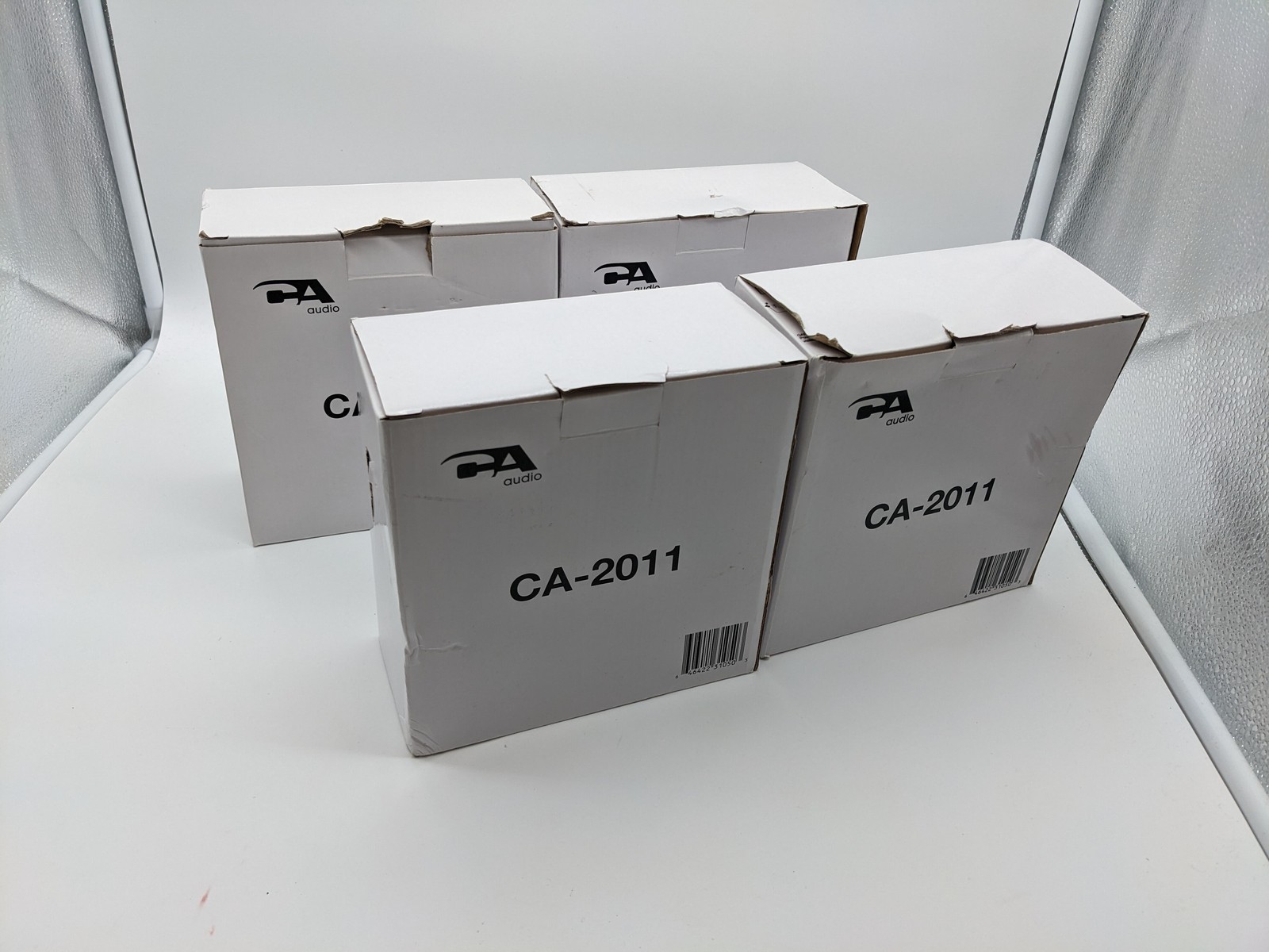 Lot of 4 - NEW Cyber Acoustics CA-2011 Computer Speakers W/ 