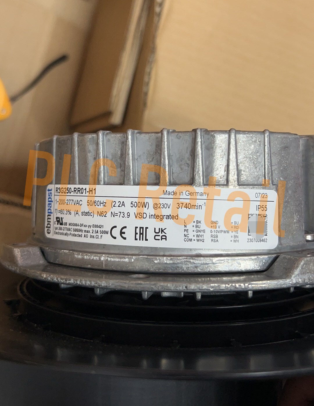 NEW Centrifugal fan R3G250-RR01-H1 200-277V 500W Fast delivery