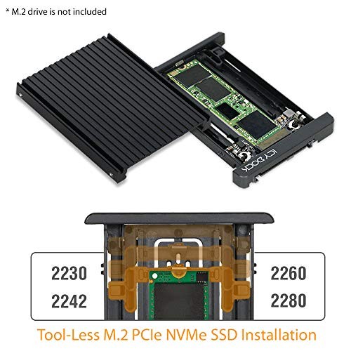 Icy Dock MB705M2PB 2.5" U.2 NVMe SSD Enclosure Black
