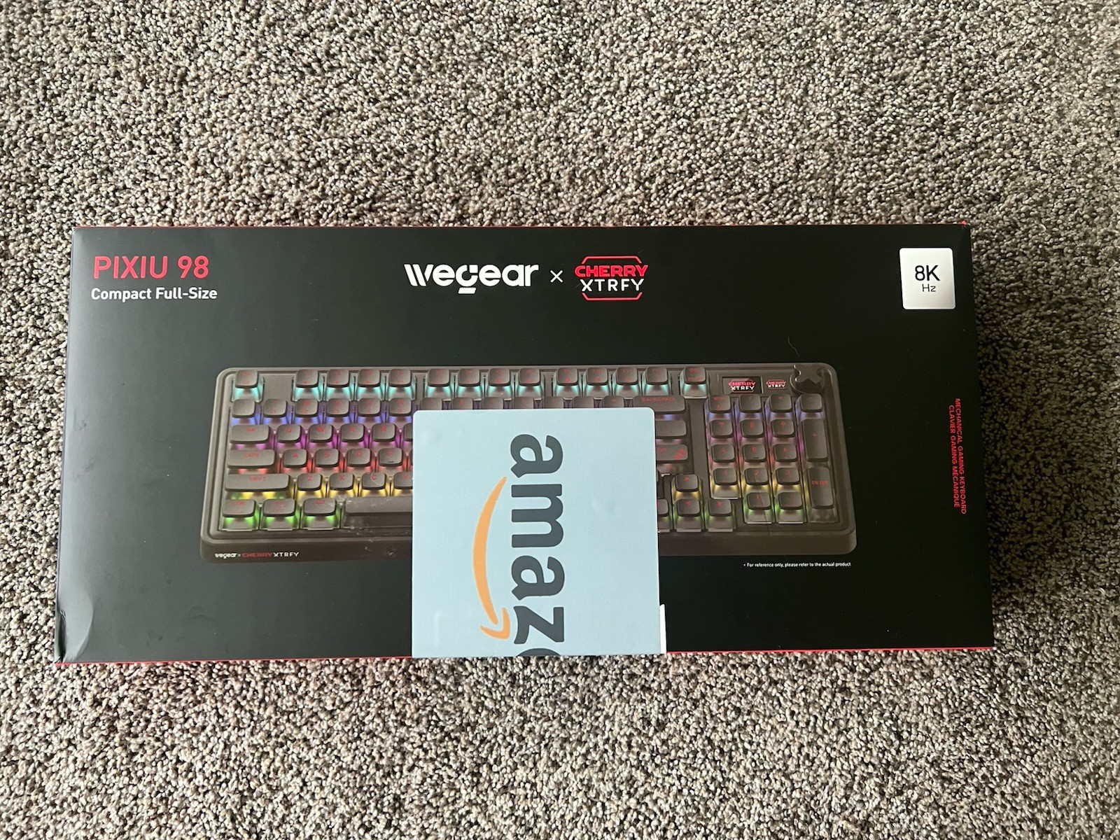 wegear PIXIU 98 Mechanical Keyboard USB-C English QWERTY Black/Red NEW IN BOX