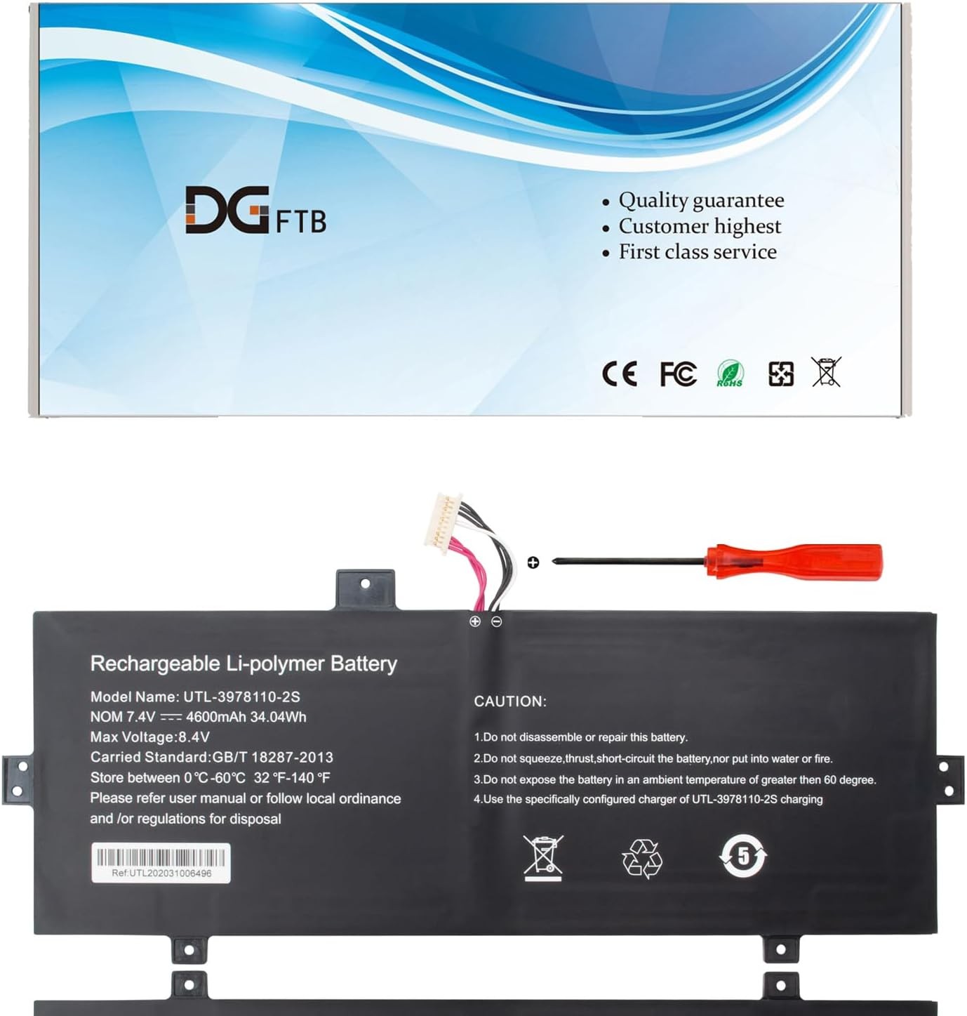 UTL 4678108 2S UTL 3978110 2s New Laptop Battery Replacement for Evolve III