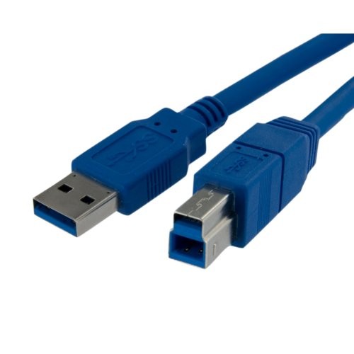 Startech USB3SAB1 1ft USB 3.0 Cable A to B M-M Blue