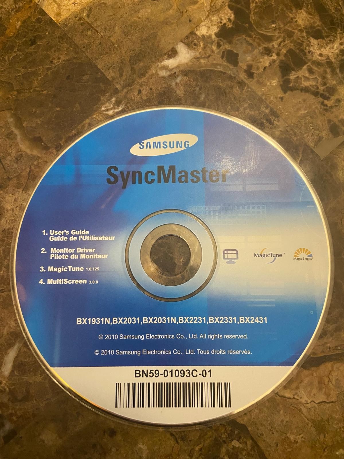 Samsung SyncMaster User's Guide/Install Driver for TFT-LCD Monitor - DISC ONLY