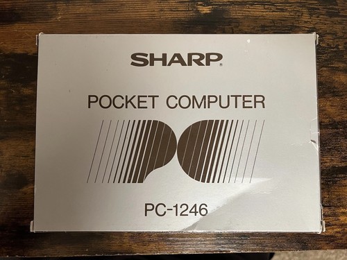 Sharp Pocket Computer Model Number # PC-1246 Rare Vintage Working