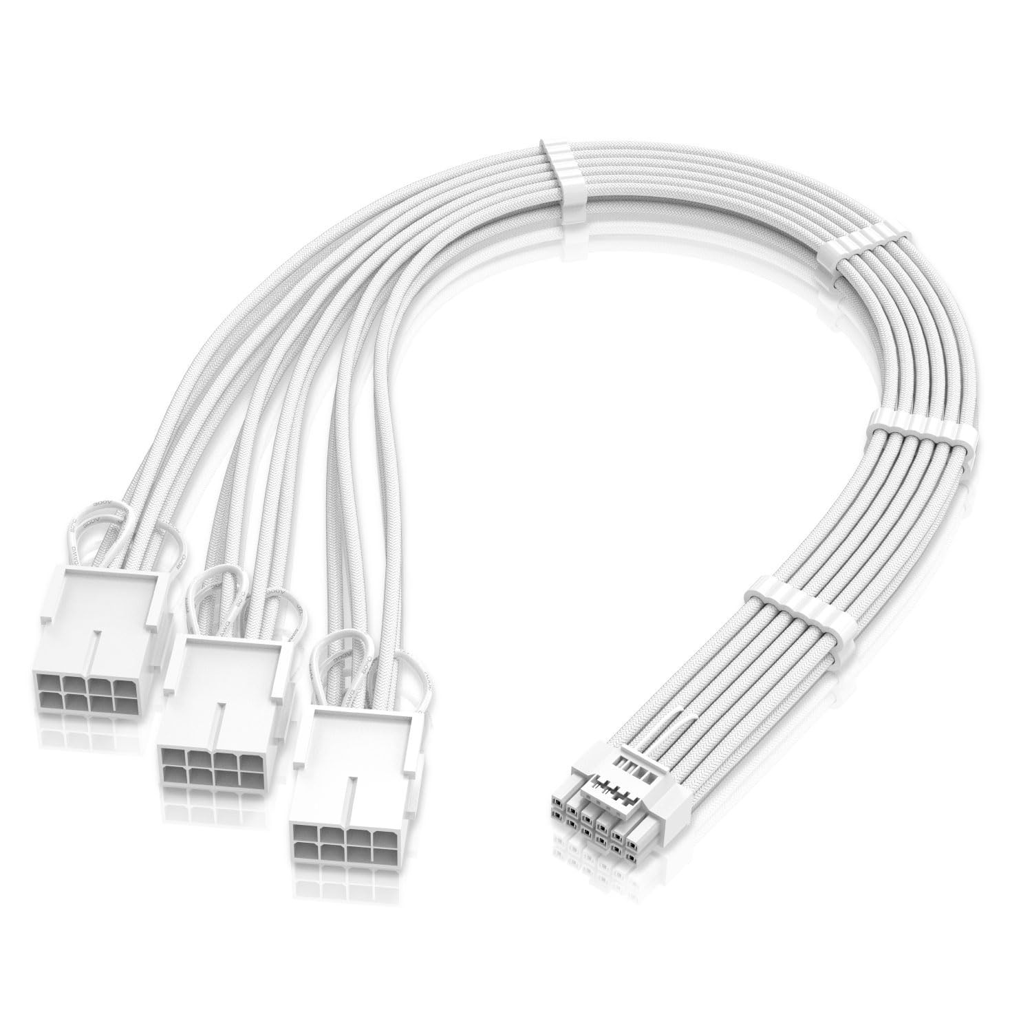 GPU Power Sleeved Cable Extension, 16pin12+4 12VHPWR PCIe 5.0 Connector Male ...