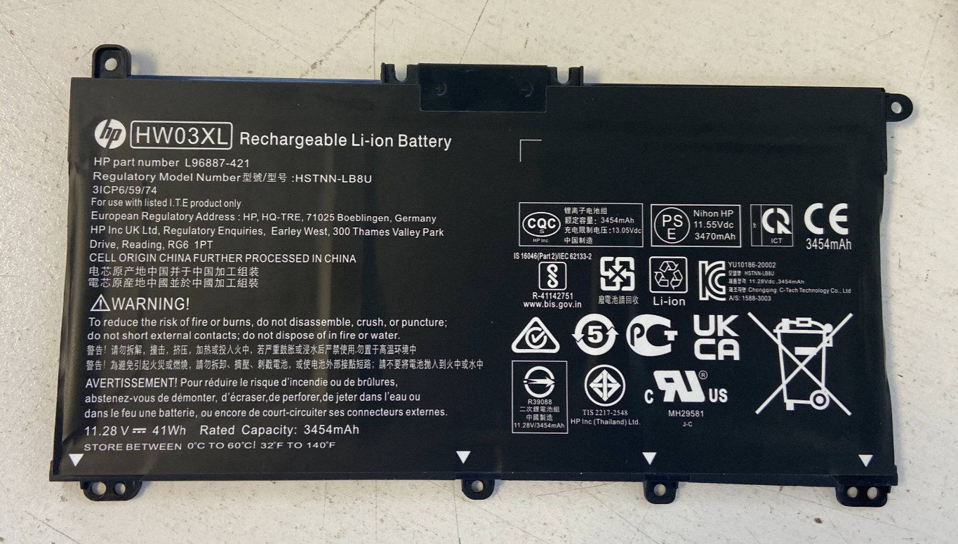 Genuine HW03XL Battery For HP Pavilion 15-EG 15-EH 15T-EG 17-CN 17-CP L97300-005