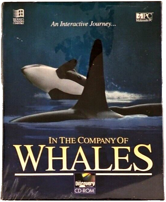 Vtg. 1993 In The Company Of Whales Discovery CD-ROM Microsoft Windows Compatible