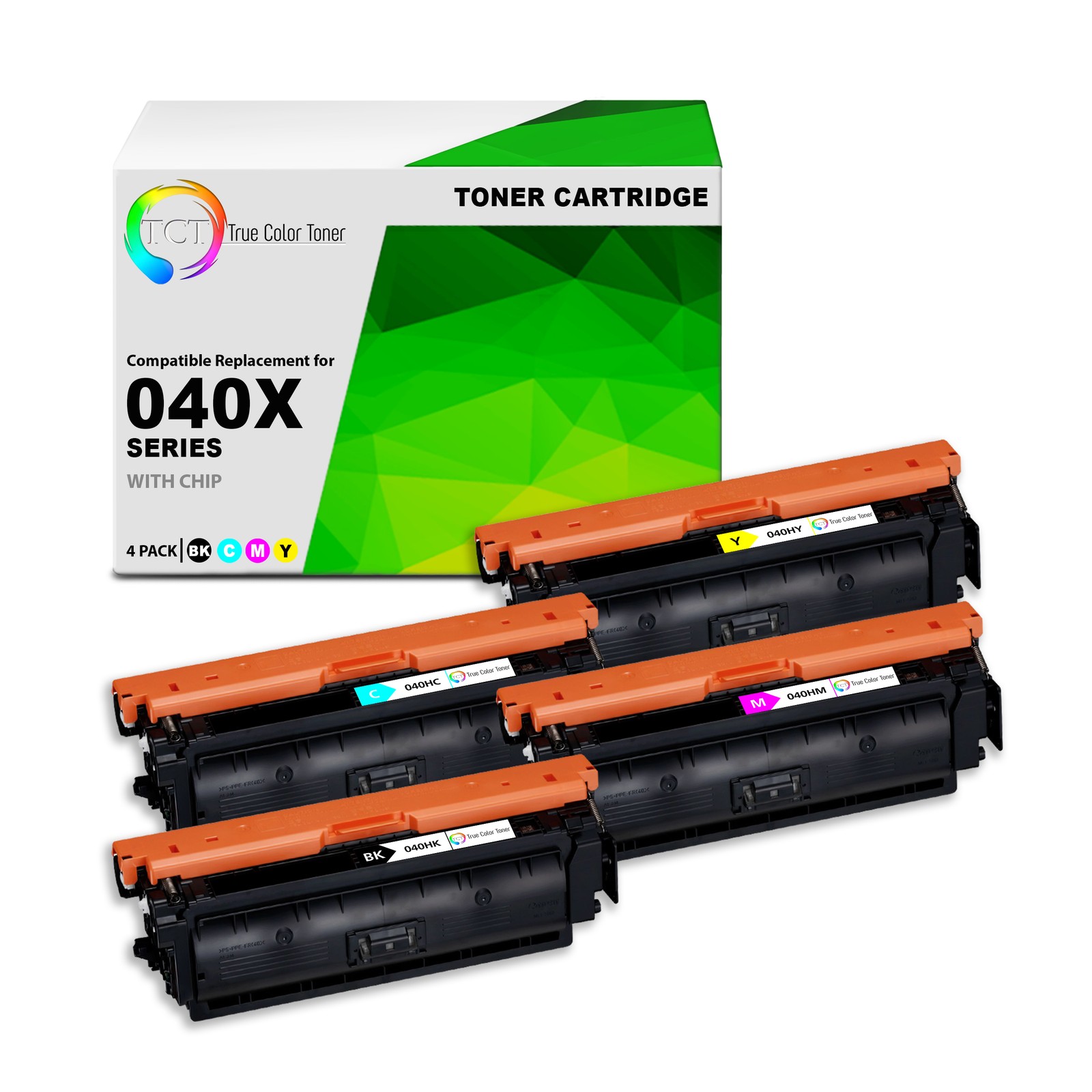 4Pk TCT 040H HY For Canon LBP712CDN 712CX Black Cyan Magenta Yellow Toner
