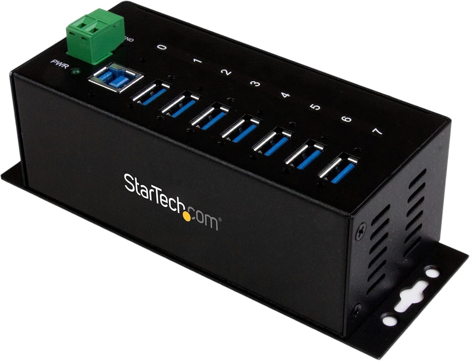 StarTech.com ST7300USBME 7-port industrial USB 3.0 hub Wall mount compatible